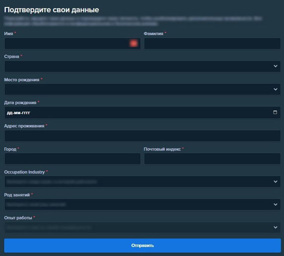 Опция верификации